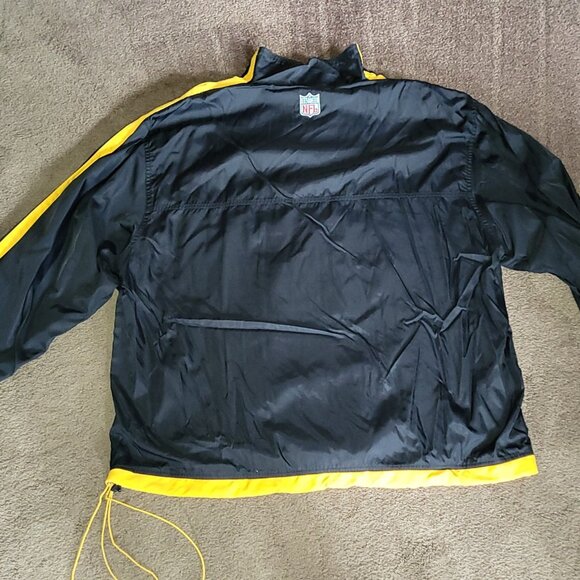 Reebok On Field Team Apparel Pittsburgh Steeler 2XL Lined Windbreaker - Picture 2 of 9